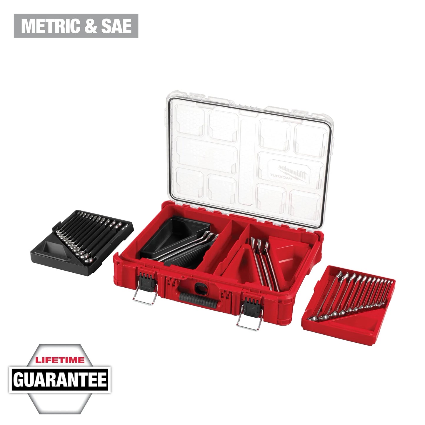 30 PC METRIC & SAE COMBINATION WRENCH SET W/ PACKOUT ORGANIZER
