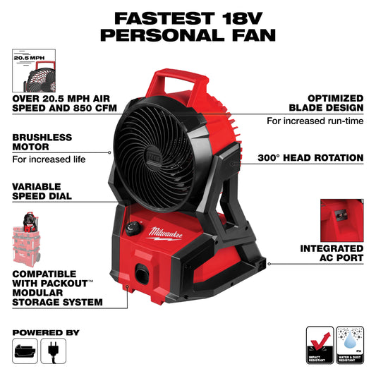 M18 BRUSHLESS PACKOUT FAN