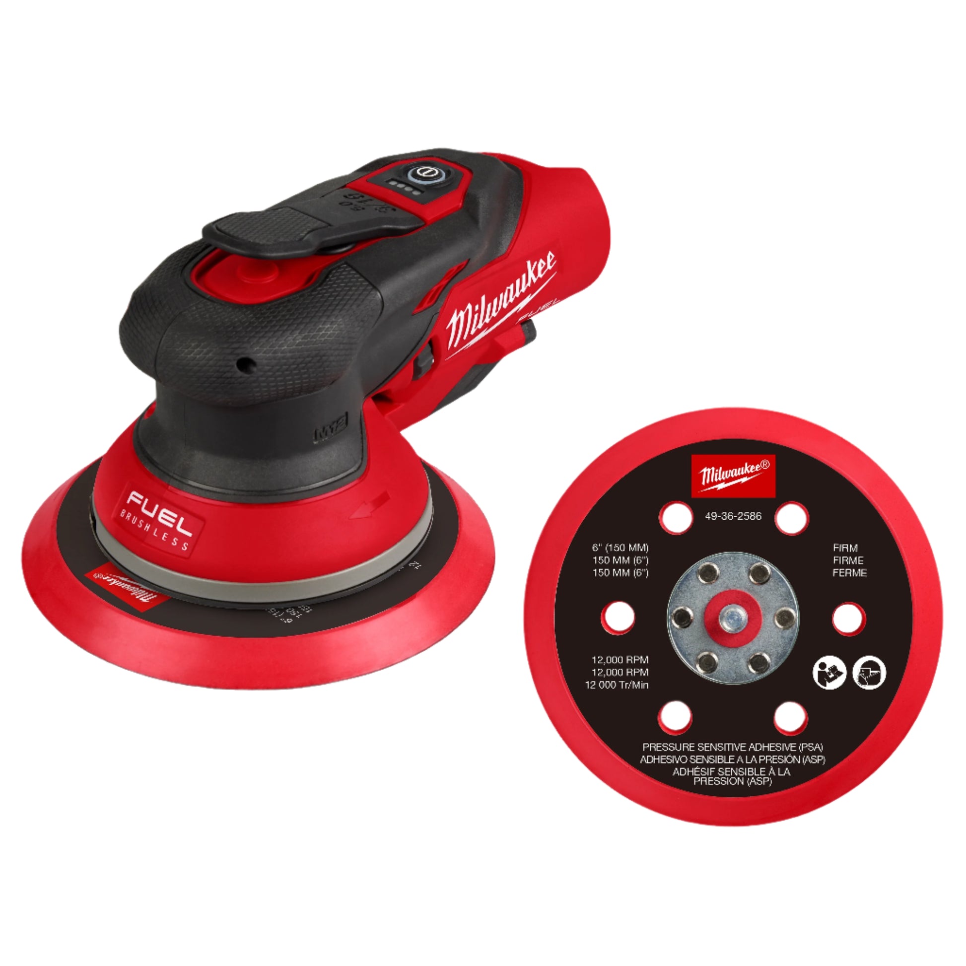 M12 FUEL 6" RANDOM ORBITAL SANDER BARE TOOL