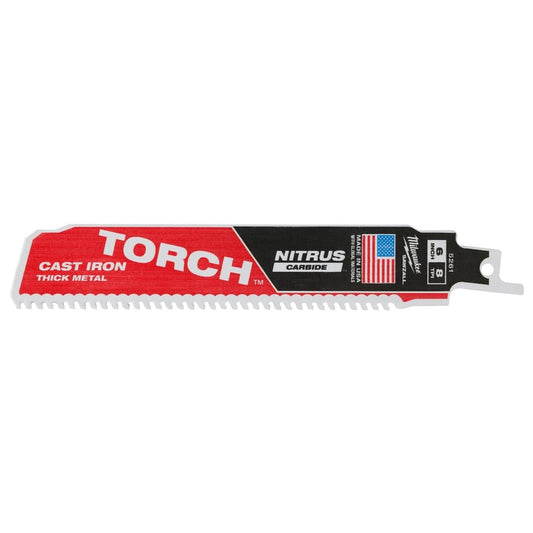 6" TORCH W/ CARBIDE TEETH SAWZALL BLADE 3PK