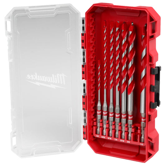 7PC SHOCKWAVE IMPACT DUTY CARBIDE HAMMER DRILL BIT SET