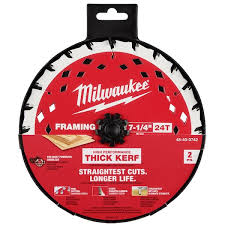 7-1/4" 24T THICK KERF FRAMING CIRCULAR SAY BLADE 2-PK