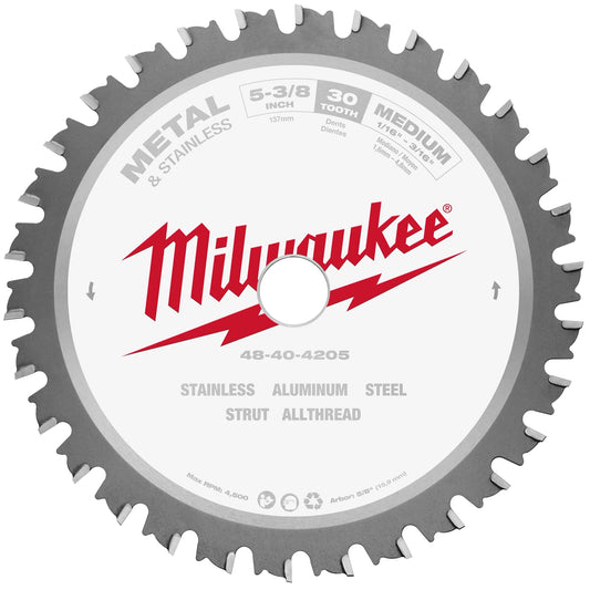 5-3/8" METAL AND STAINLESS CUTTING CIRCULAR SAW BLADES 30T