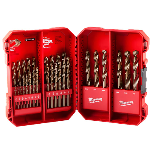 RED HELIX 29PC COBALT DRILL BIT SET