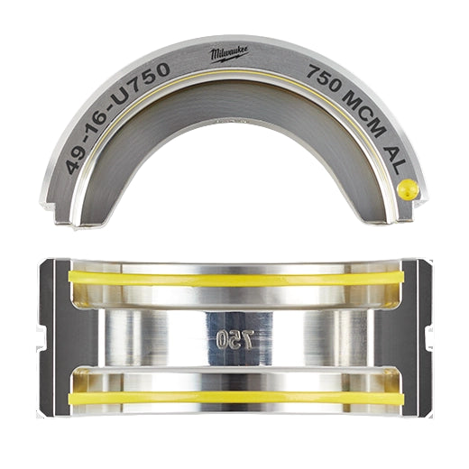 Metal component with 'Milwaukee' branding on a white background