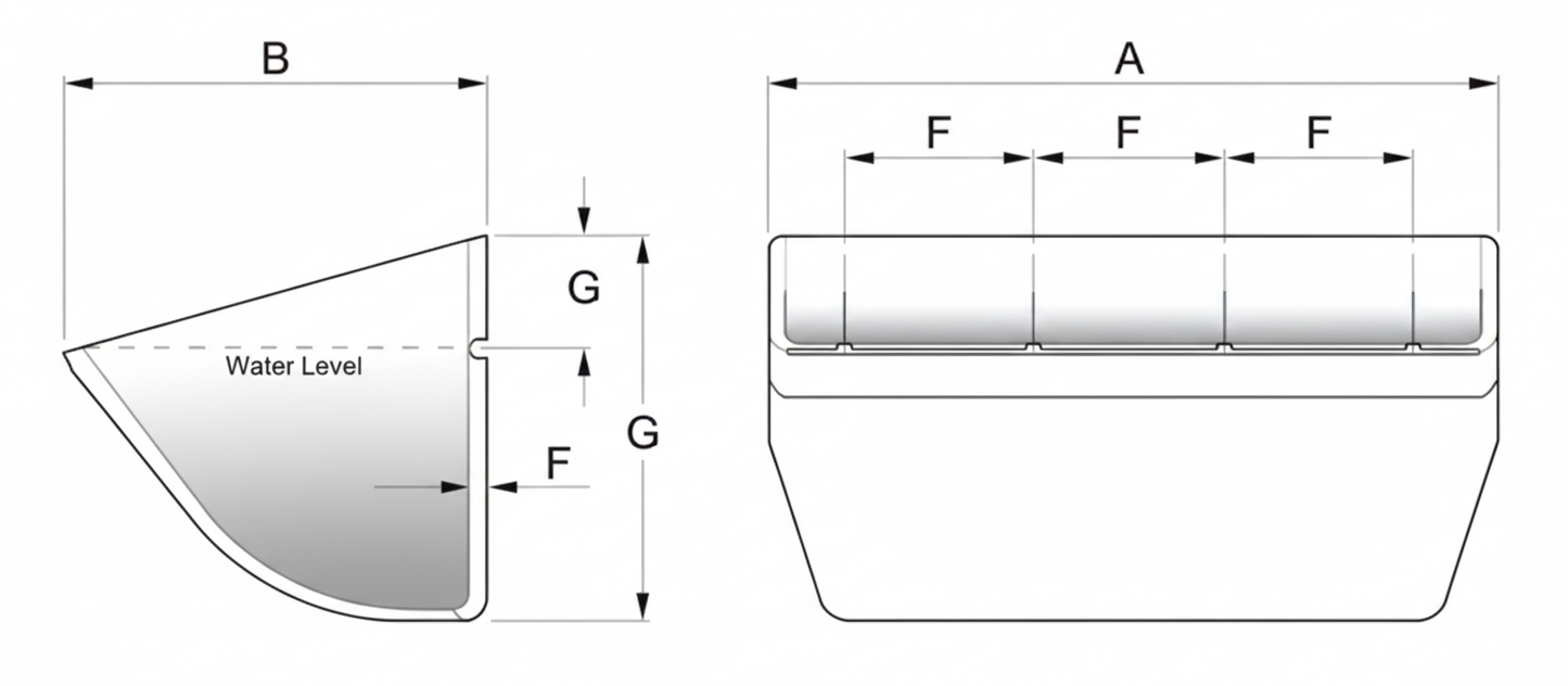 ELEVATOR BUCKET 9" X 5" HDP