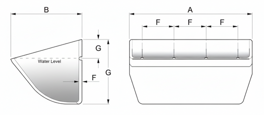 ELEVATOR BUCKET 9" X 5" HDP